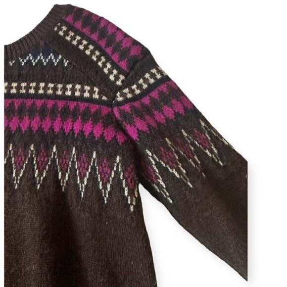 Junya Watanabe Comme des Garçons, Brown multi Jacquard Sweater, Fair Isle, Size - Picture 13 of 15